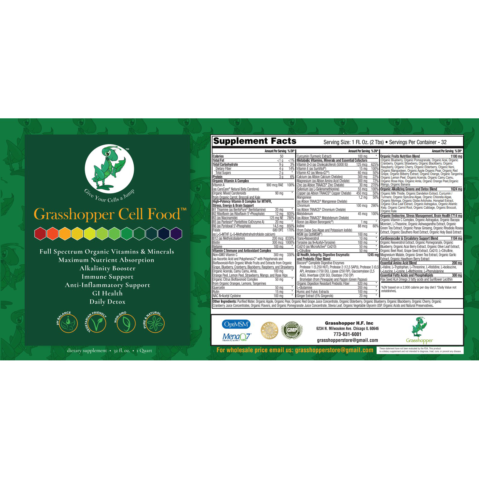 Grasshopper Cell Food - obrazek 2
